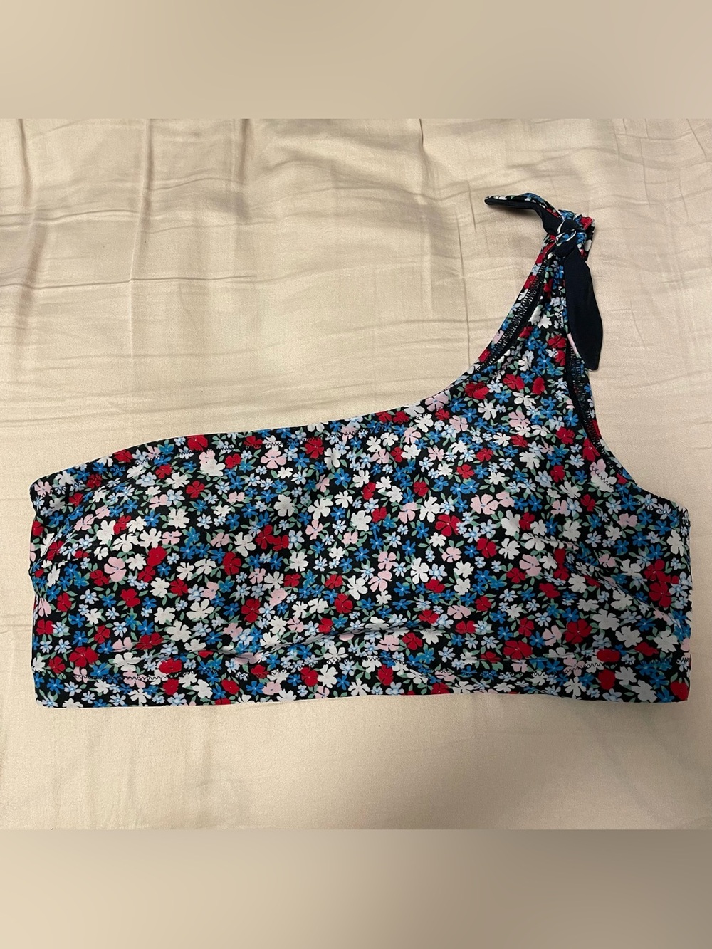 Old Navy One-Shoulder Floral Bikini Top, Size L